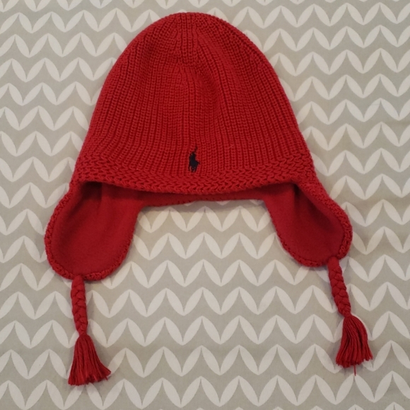red polo winter hat